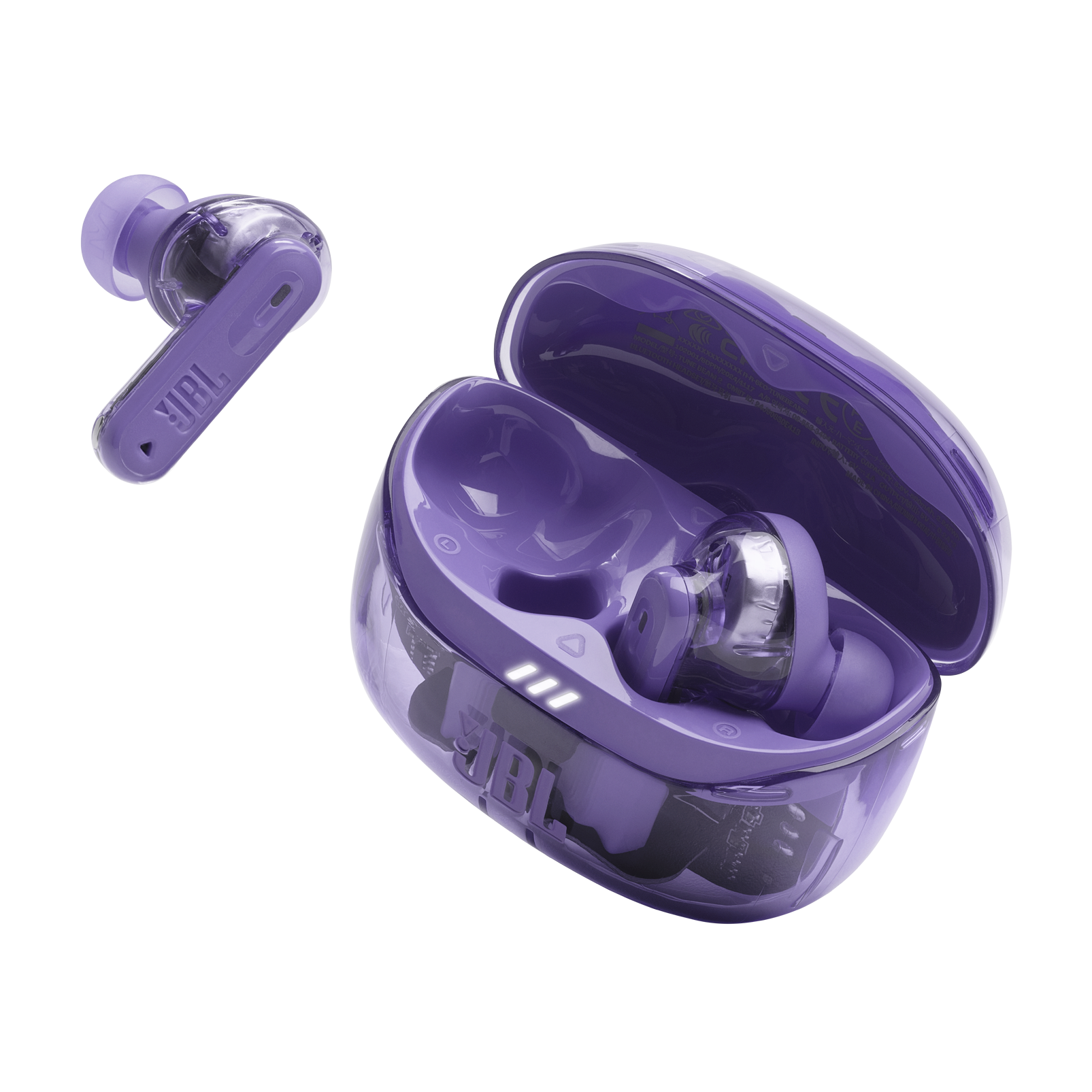 JBL Tune Beam 2 Ghost Edition - Ghost Mauve - True Wireless Noise Cancelling Earbuds - Detailshot 2